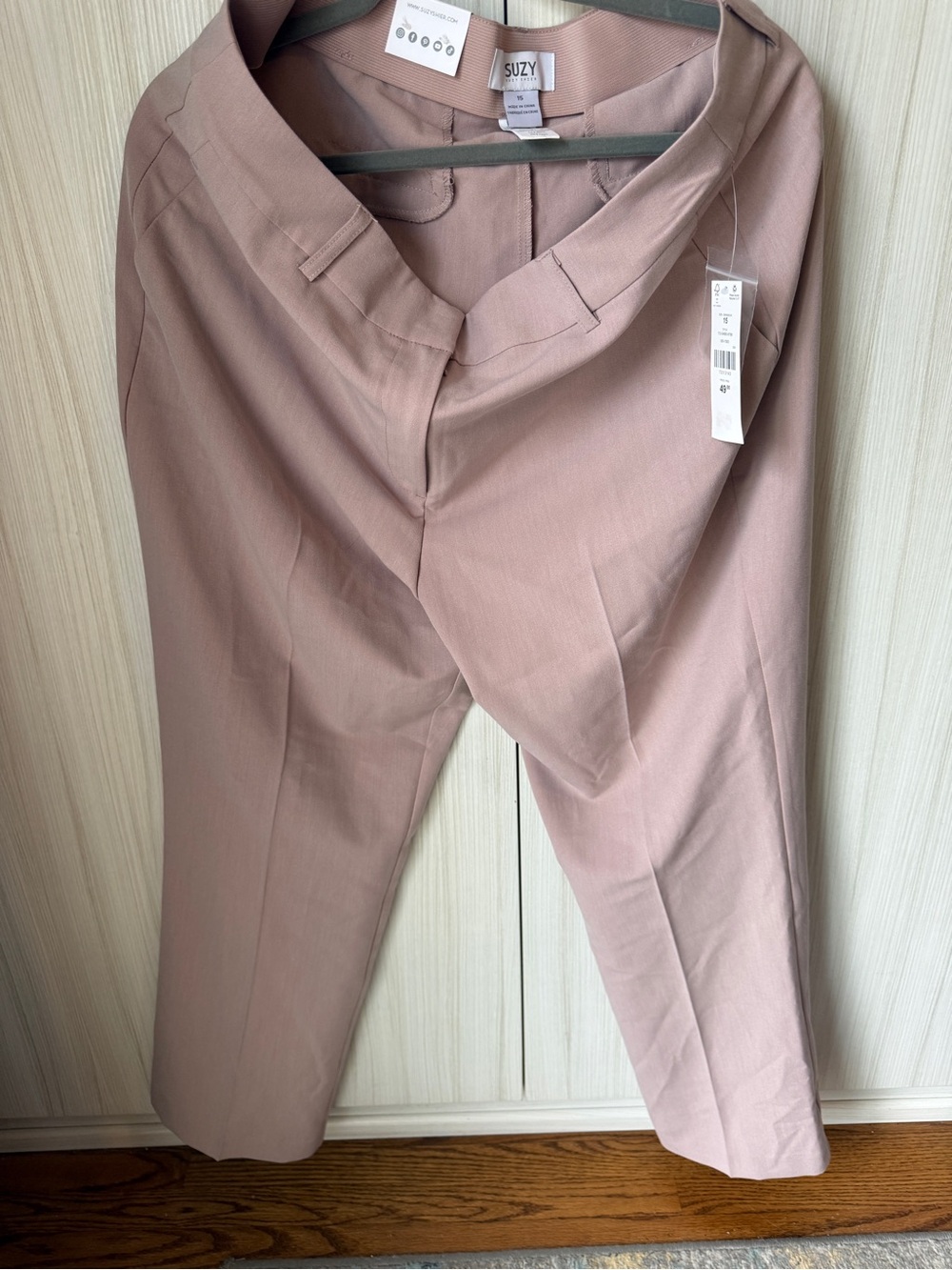 Suzy Shier Dusty Mauve Dress Pants